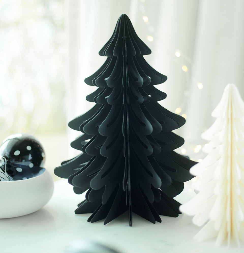 Black Tree Paper Ornament