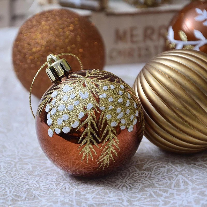 Bronze bauble set