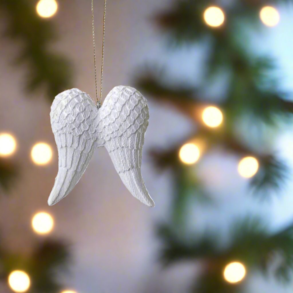 white wings ornament