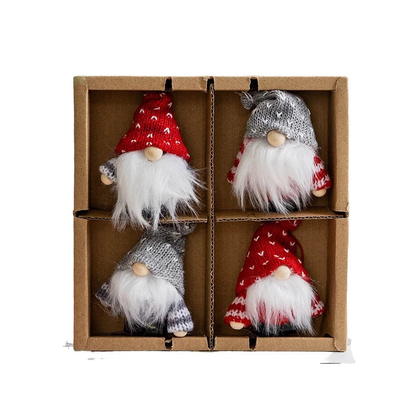 Gnome ornament set of 4