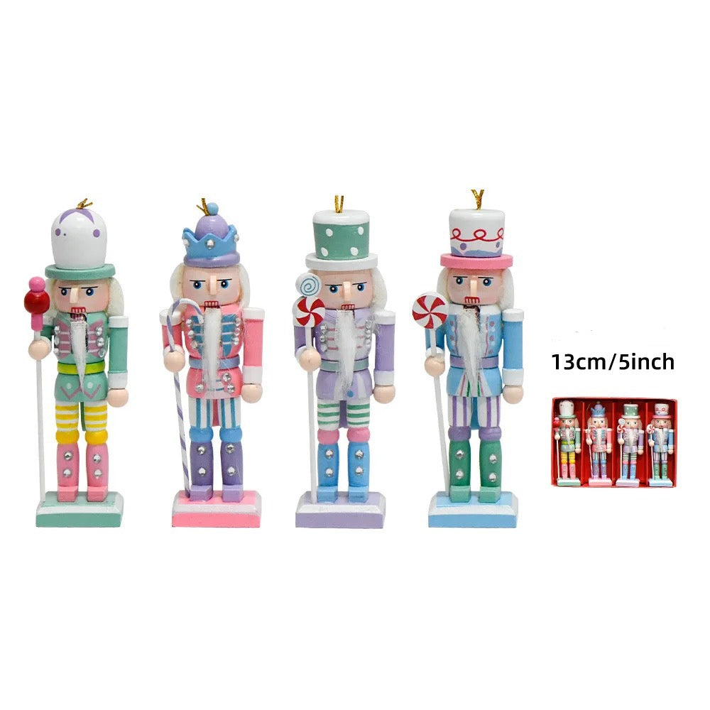 Pastel nutcracker set of 4