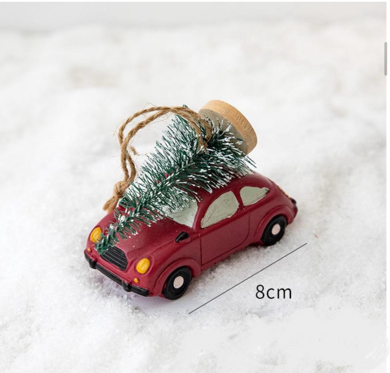 Red car ornament