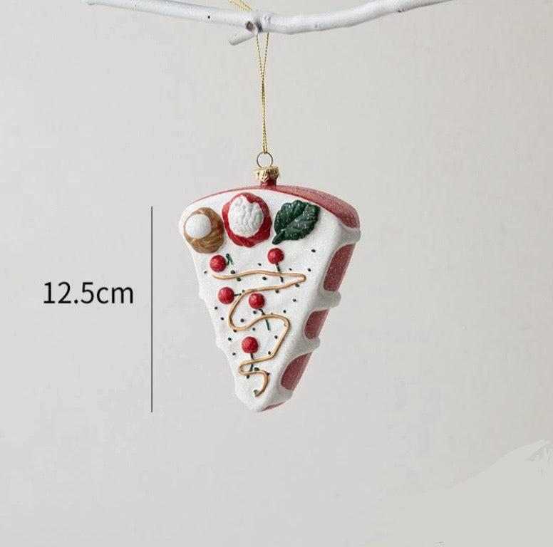 Cake slice ornament