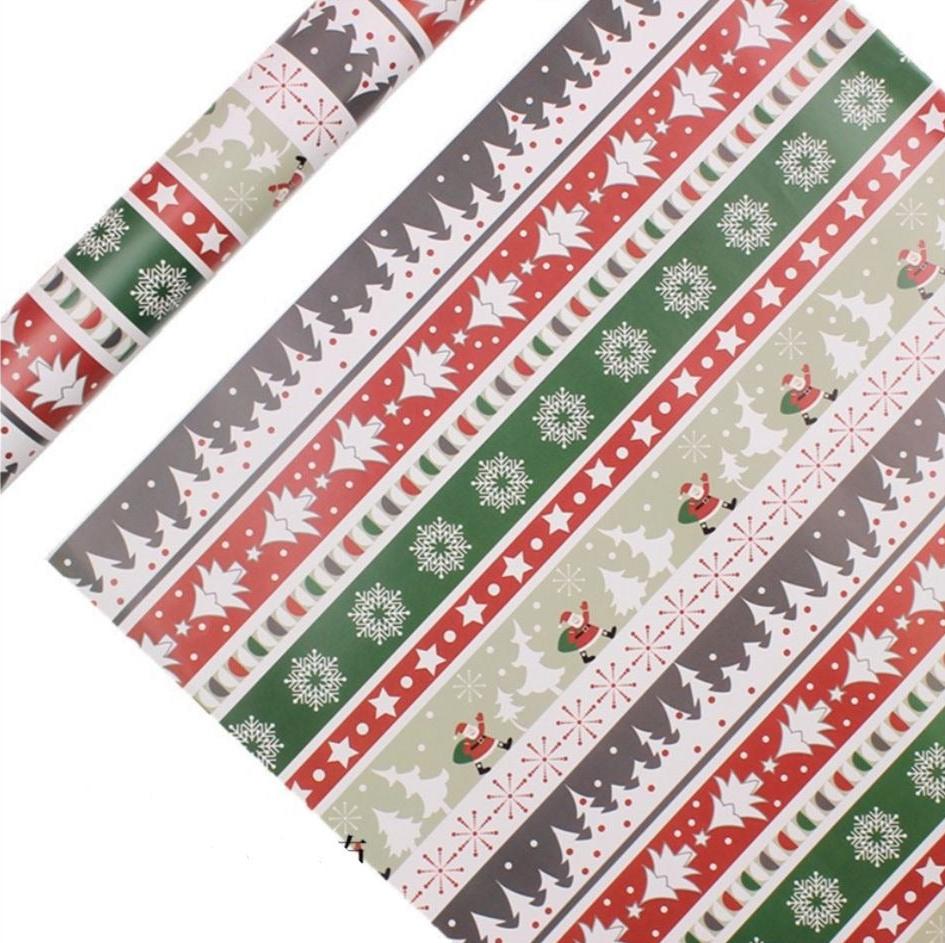 christmas wrapping paper set of 2